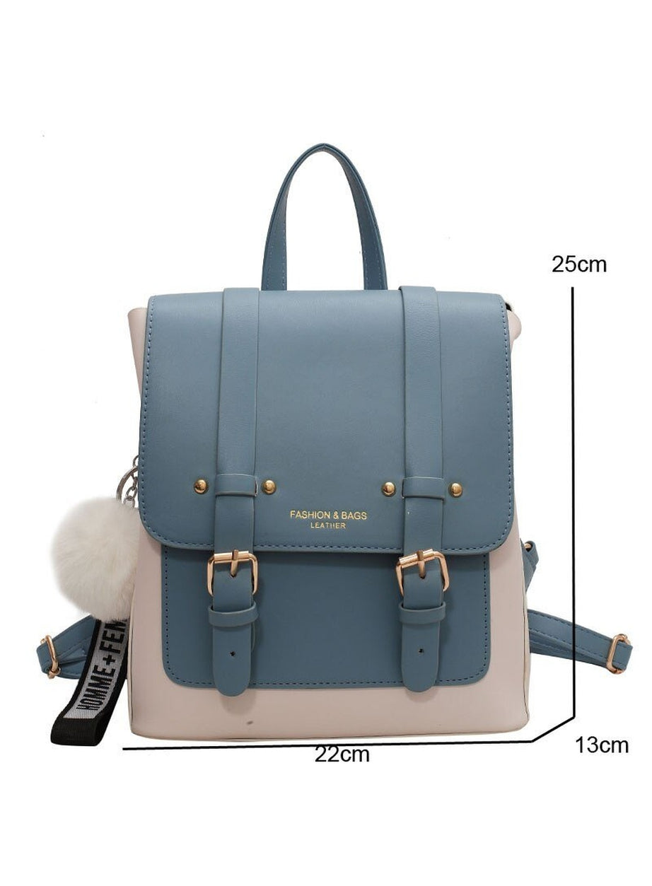 Y2k Designer Leather Travel Backpack