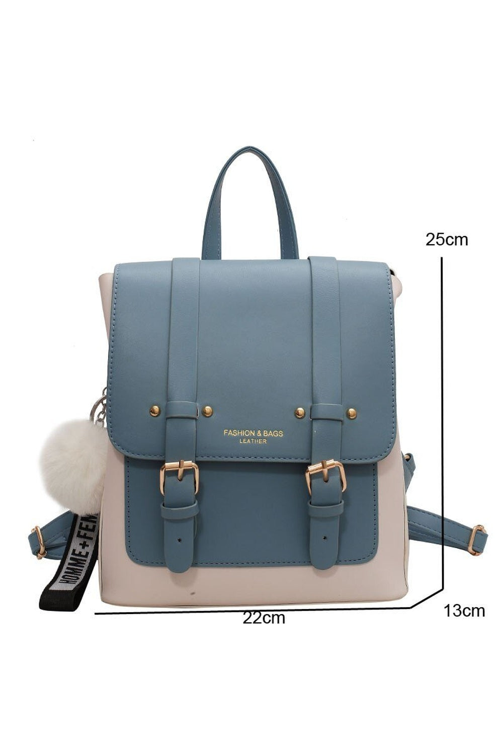 Y2k Designer Leather Travel Backpack