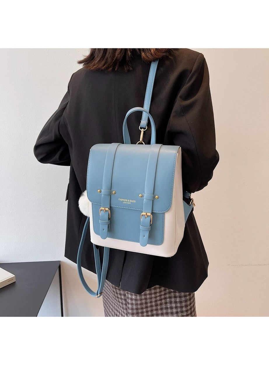 Y2k Designer Leather Travel Backpack