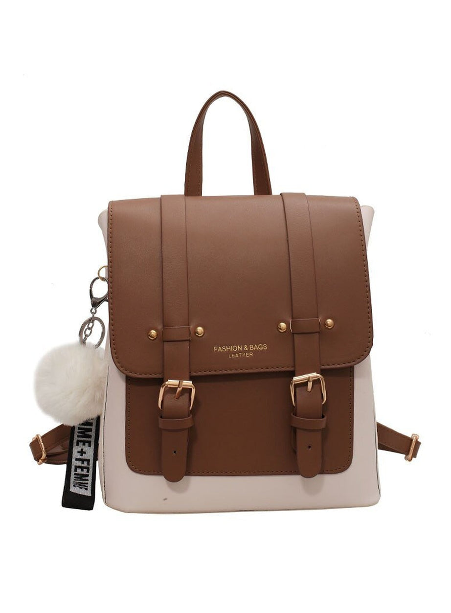 Y2k Designer Leather Travel Backpack