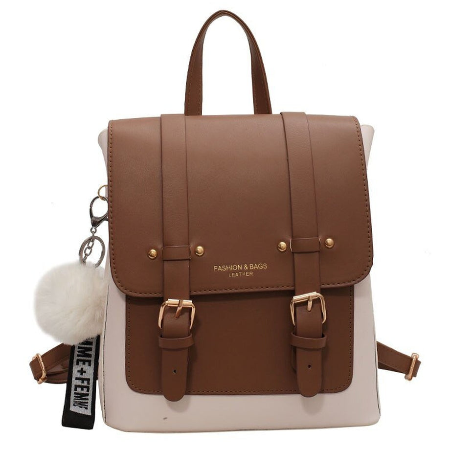 Y2k Designer Leather Travel Backpack