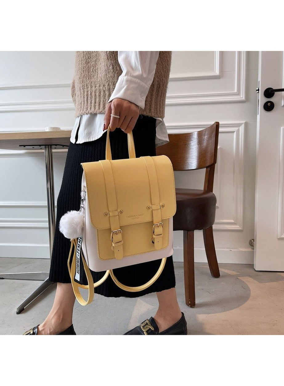 Y2k Designer Leather Travel Backpack