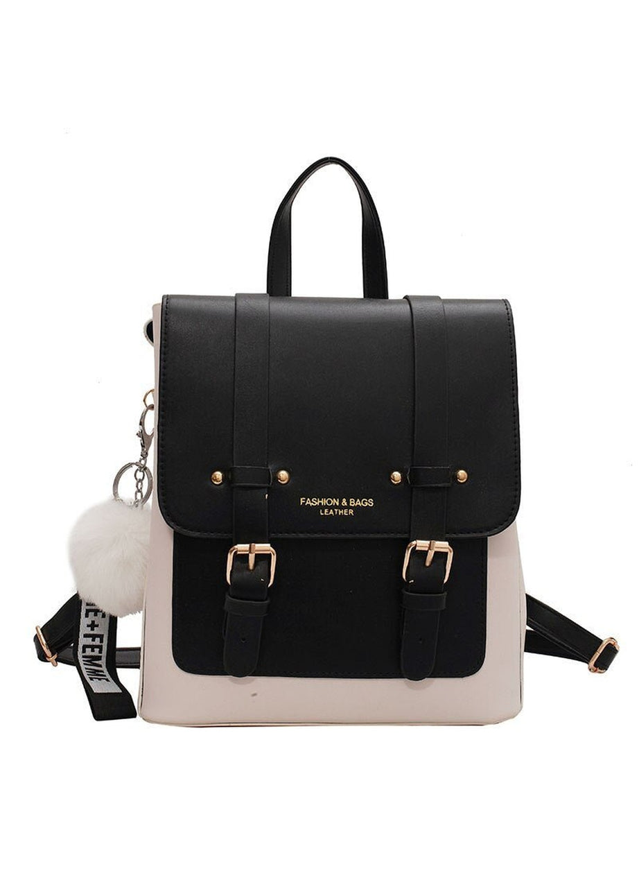 Y2k Designer Leather Travel Backpack