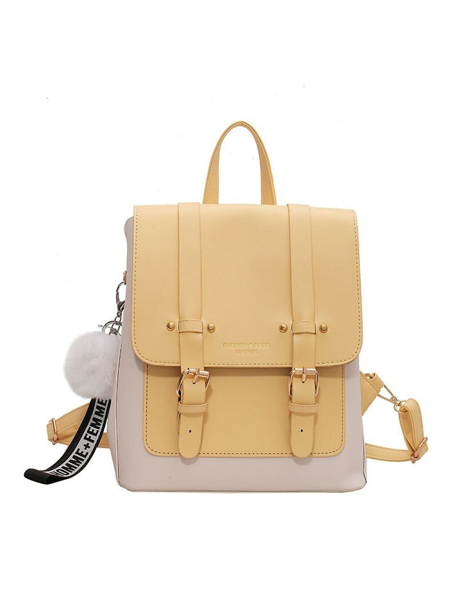 Y2k Designer Leather Travel Backpack