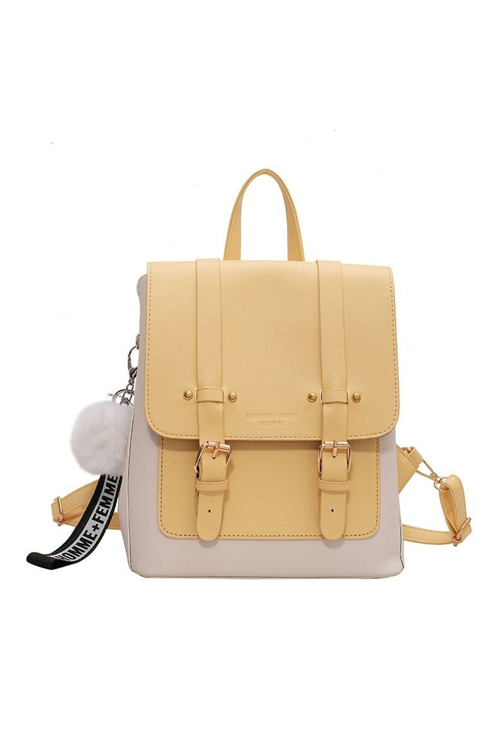 Y2k Designer Leather Travel Backpack