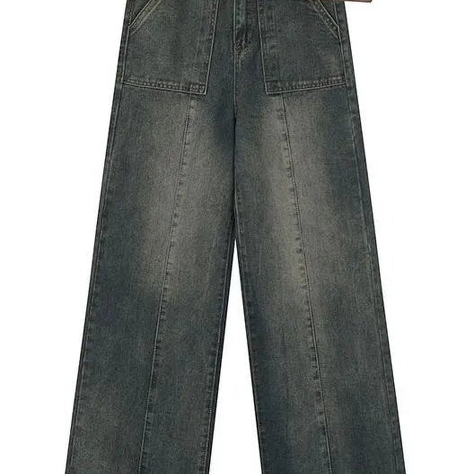 Y2k Distressed Wide Leg Jeans