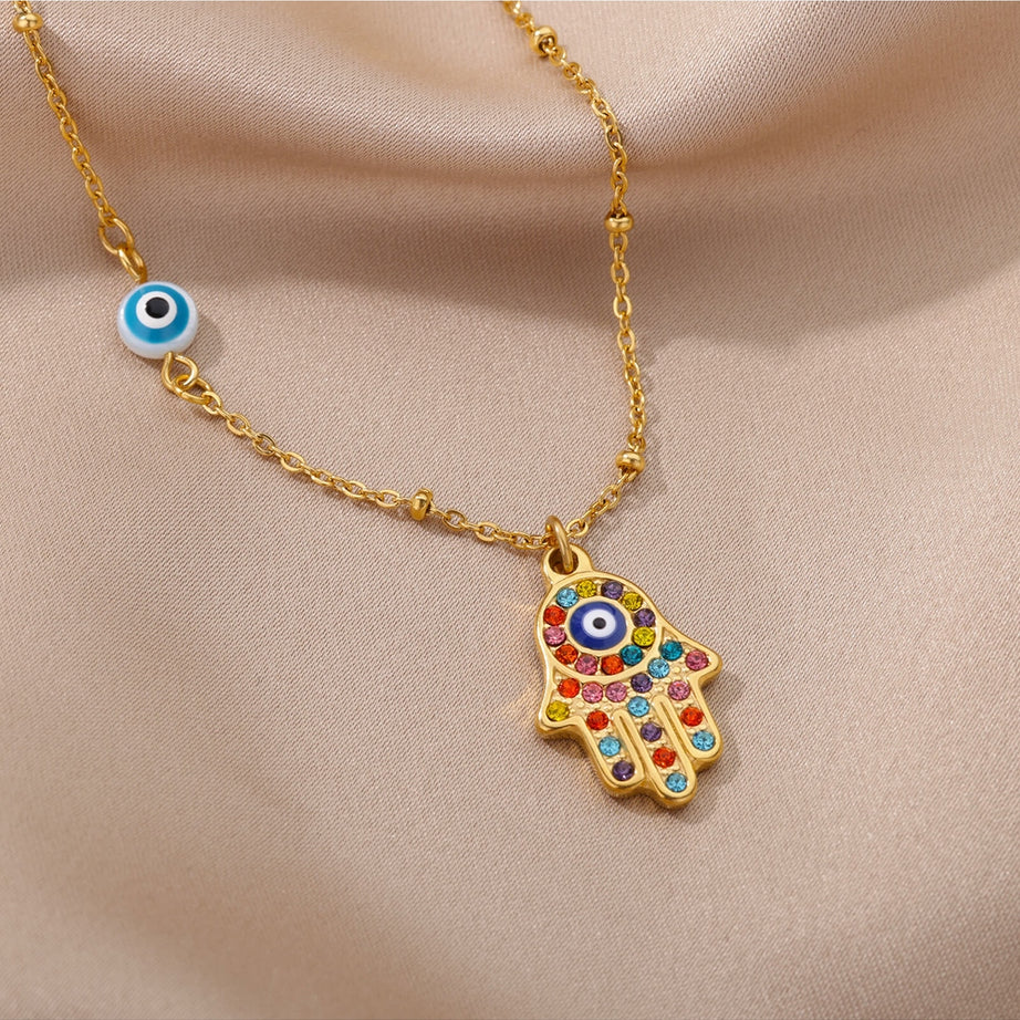 Y2k Dreamcore Evil Eye Necklace