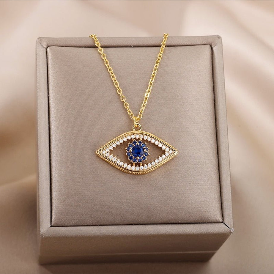 Y2k Dreamcore Evil Eye Necklace