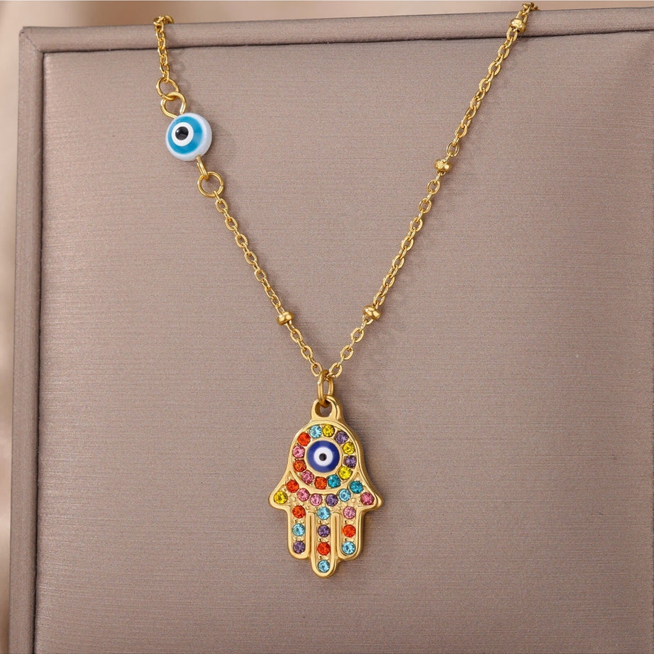 Y2k Dreamcore Evil Eye Necklace