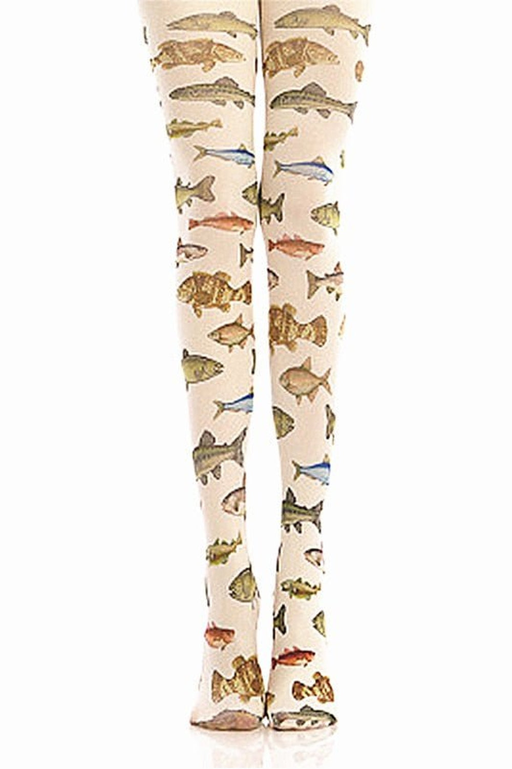 Y2k Dreamcore Fish Print Tights