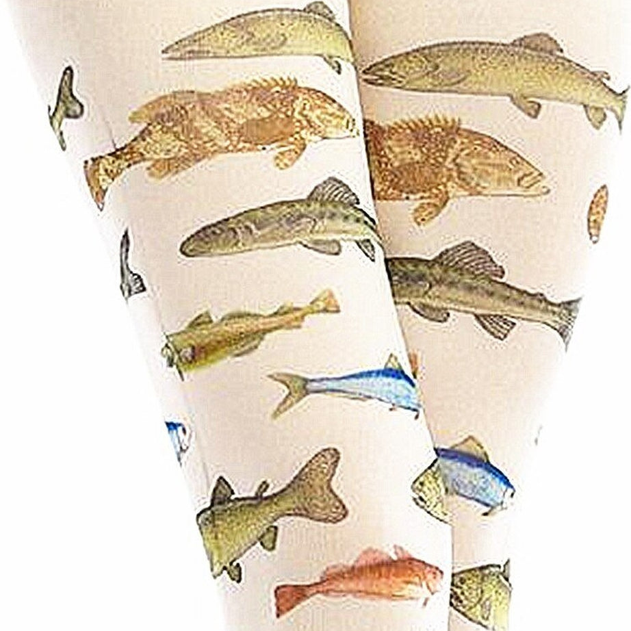 Y2k Dreamcore Fish Print Tights