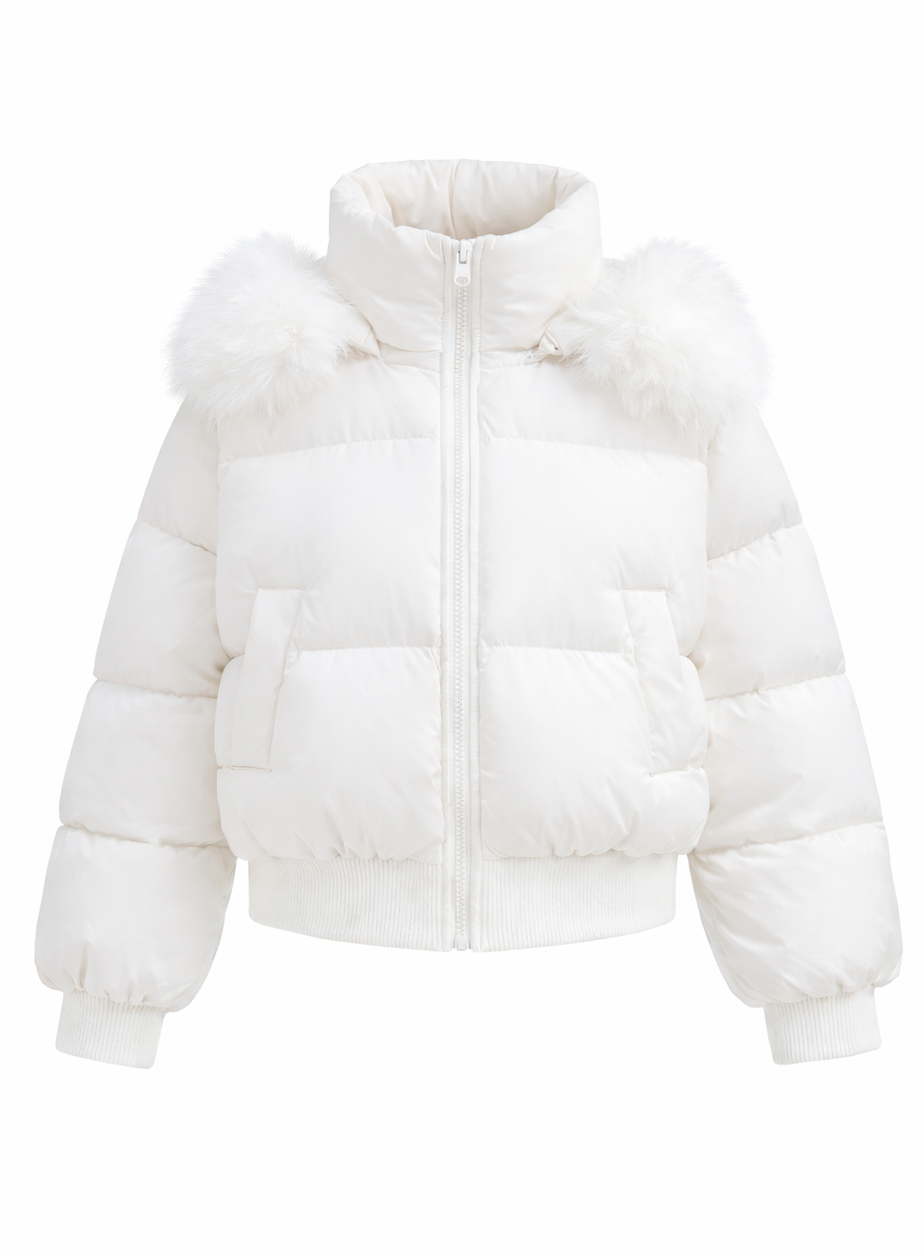 Arctic Angel White Puff Jacket