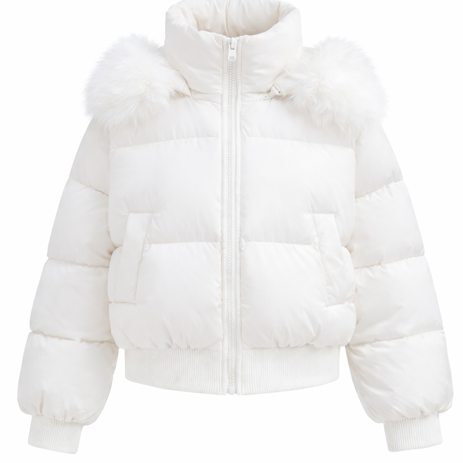 Arctic Angel White Puff Jacket