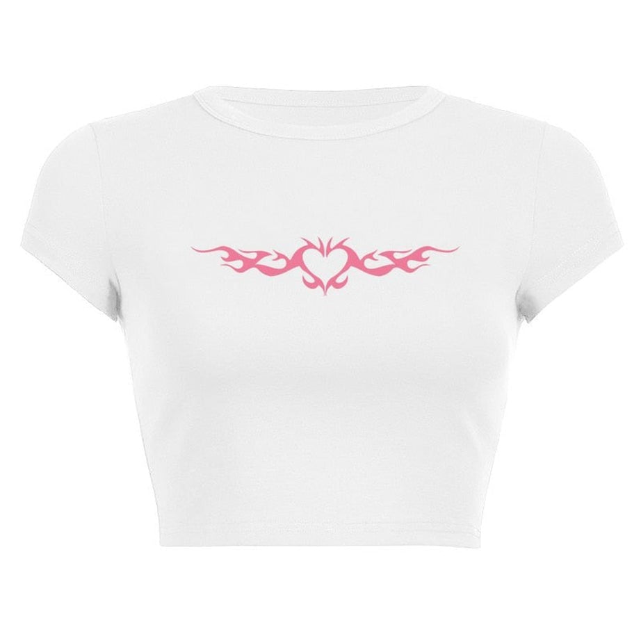 Y2k Egirl Bodycon Crop Top