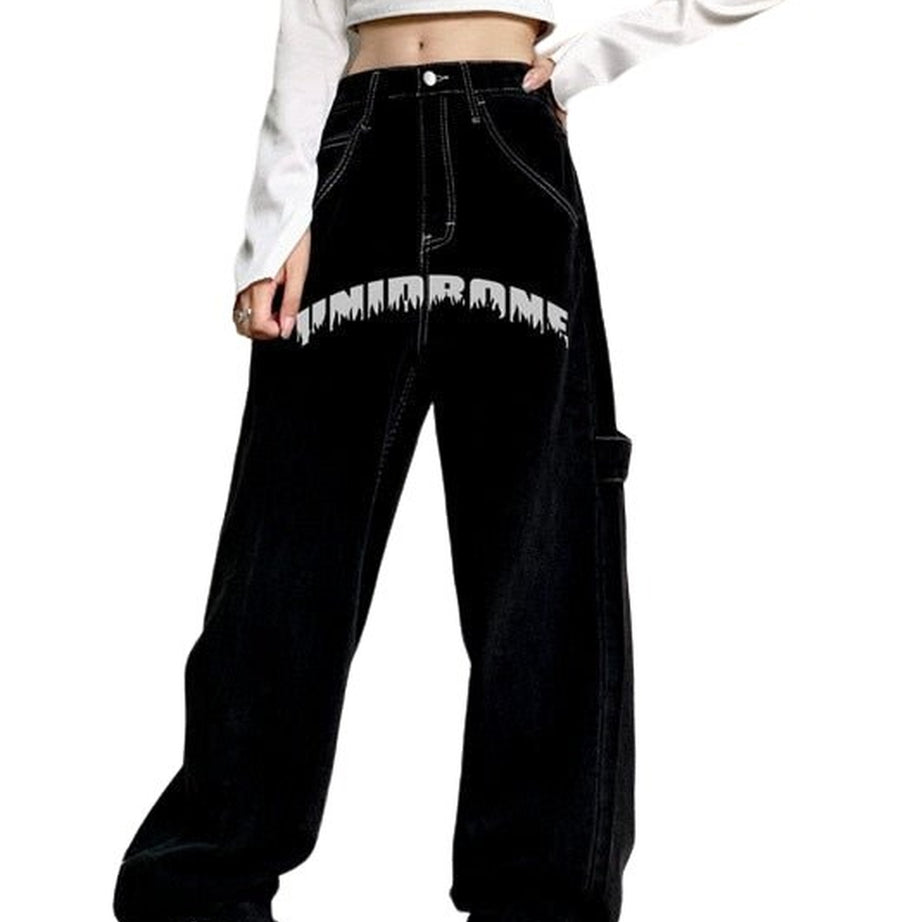 Y2k Egirl Heart Lightning Jeans