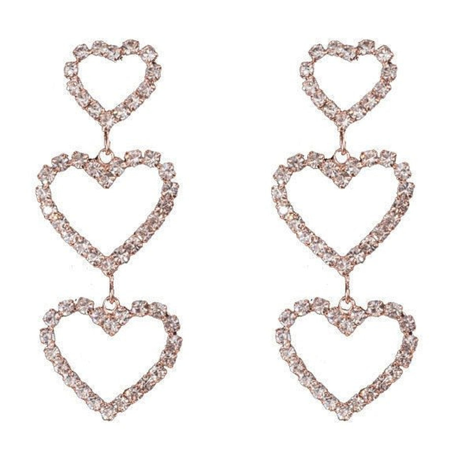 Y2k Egirl Metallic Crystal Charm Earrings