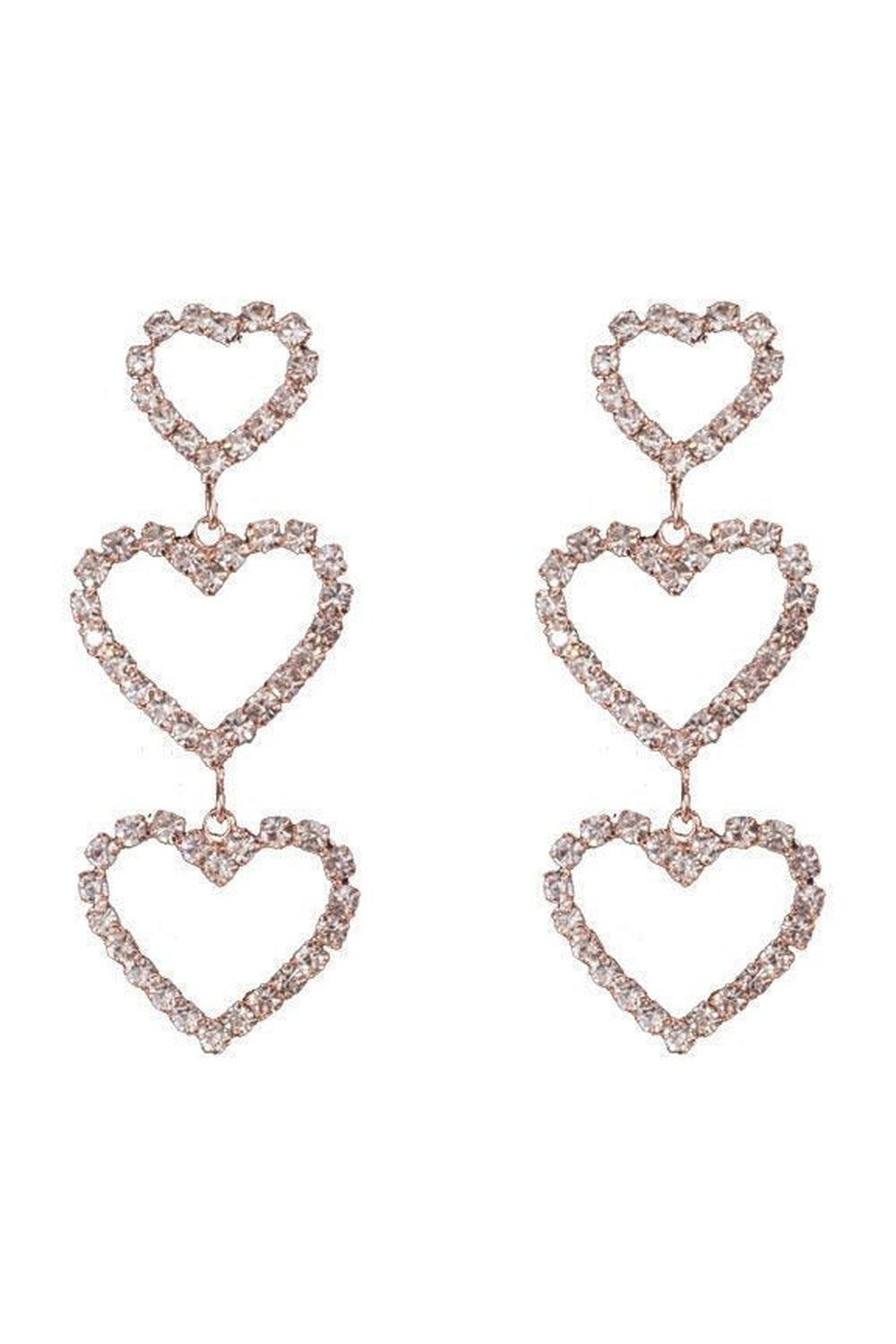 Y2k Egirl Metallic Crystal Charm Earrings