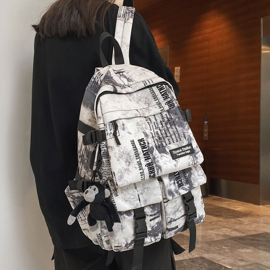 Y2k Egirl Style Nylon Backpack