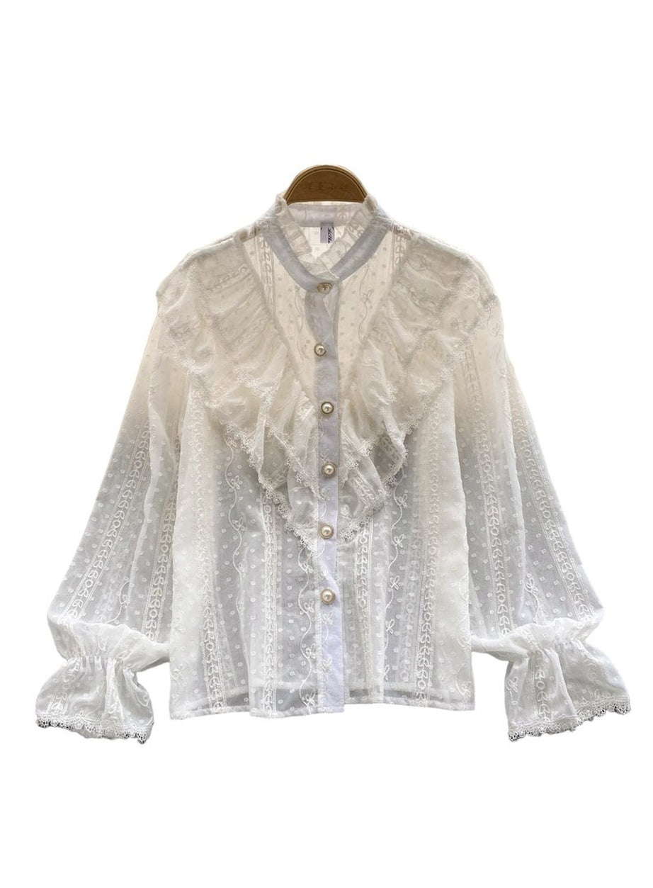 Y2k Elegant French Style Blouse