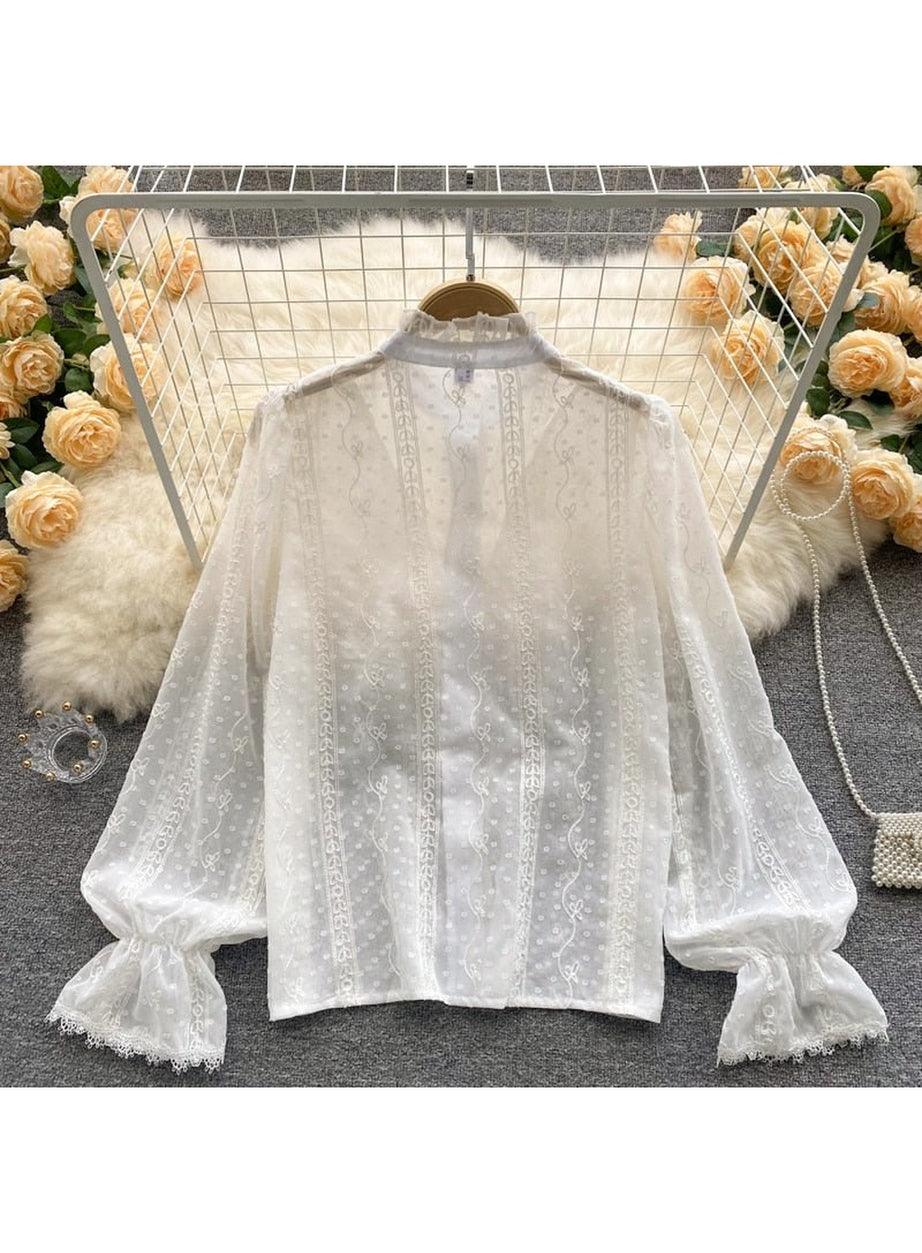 Y2k Elegant French Style Blouse