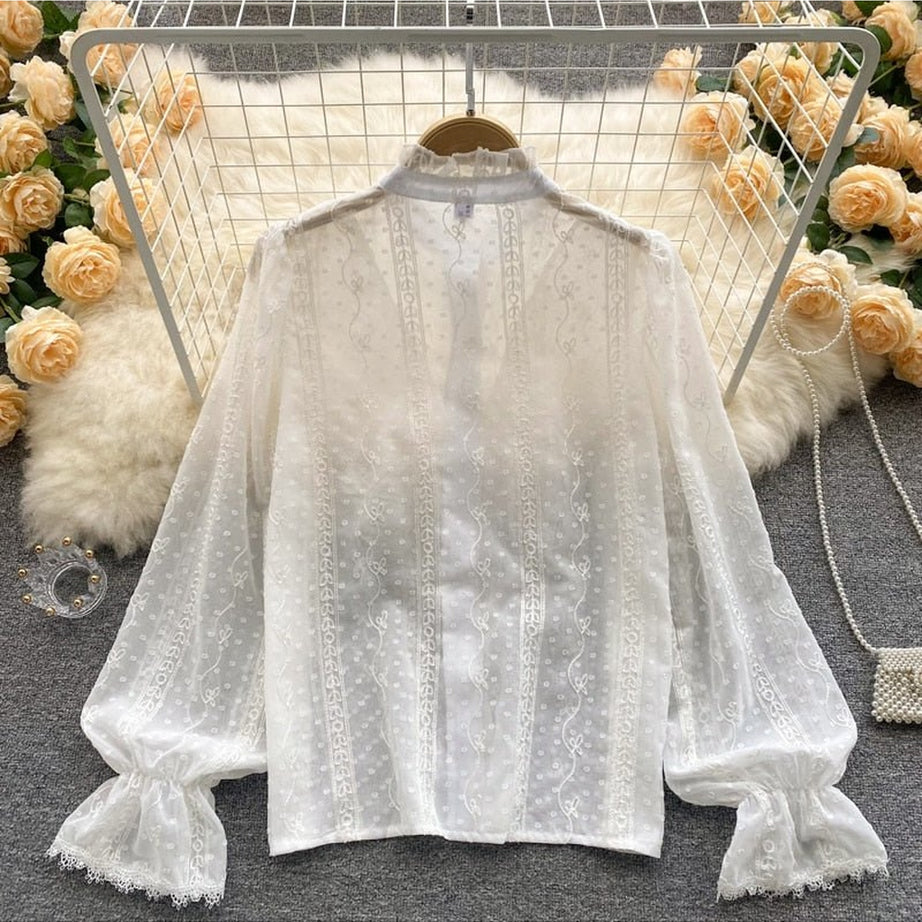 Y2k Elegant French Style Blouse