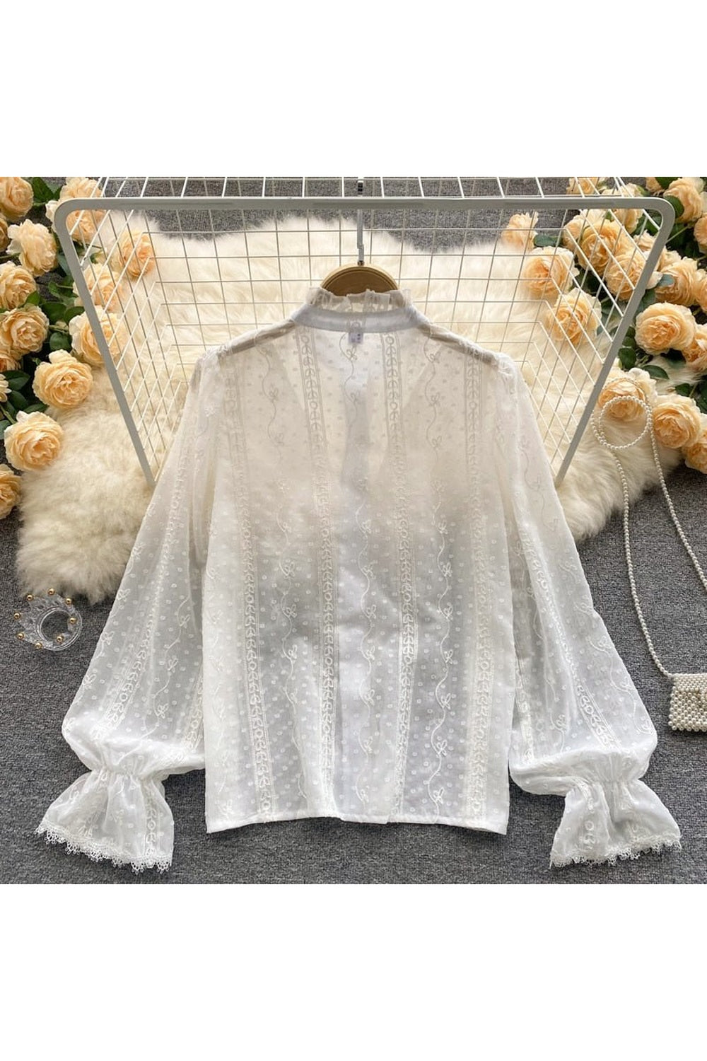 Y2k Elegant French Style Blouse