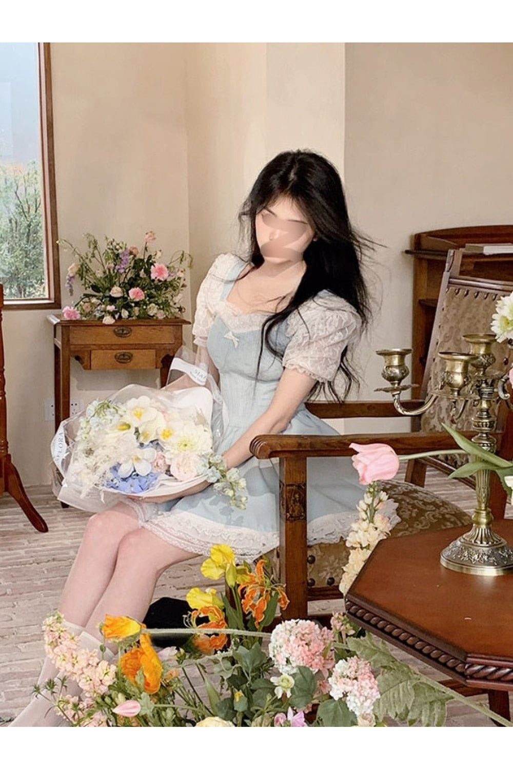 Y2k Elegant Lace Mini Dress