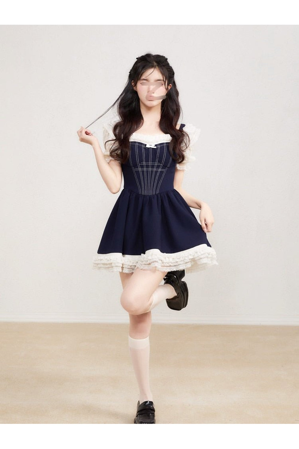 Y2k Elegant Lace Mini Dress