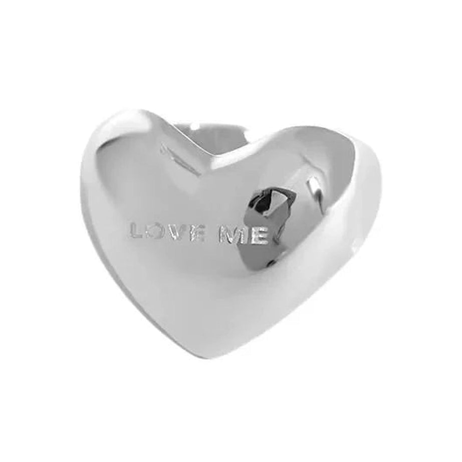 Y2k Elegant Silver LOVE Heart Ring