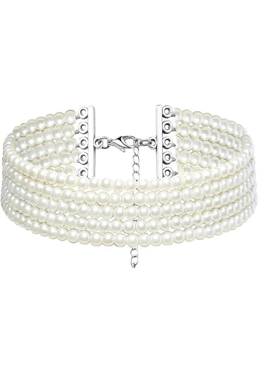 Y2k Elegant White Pearl Choker