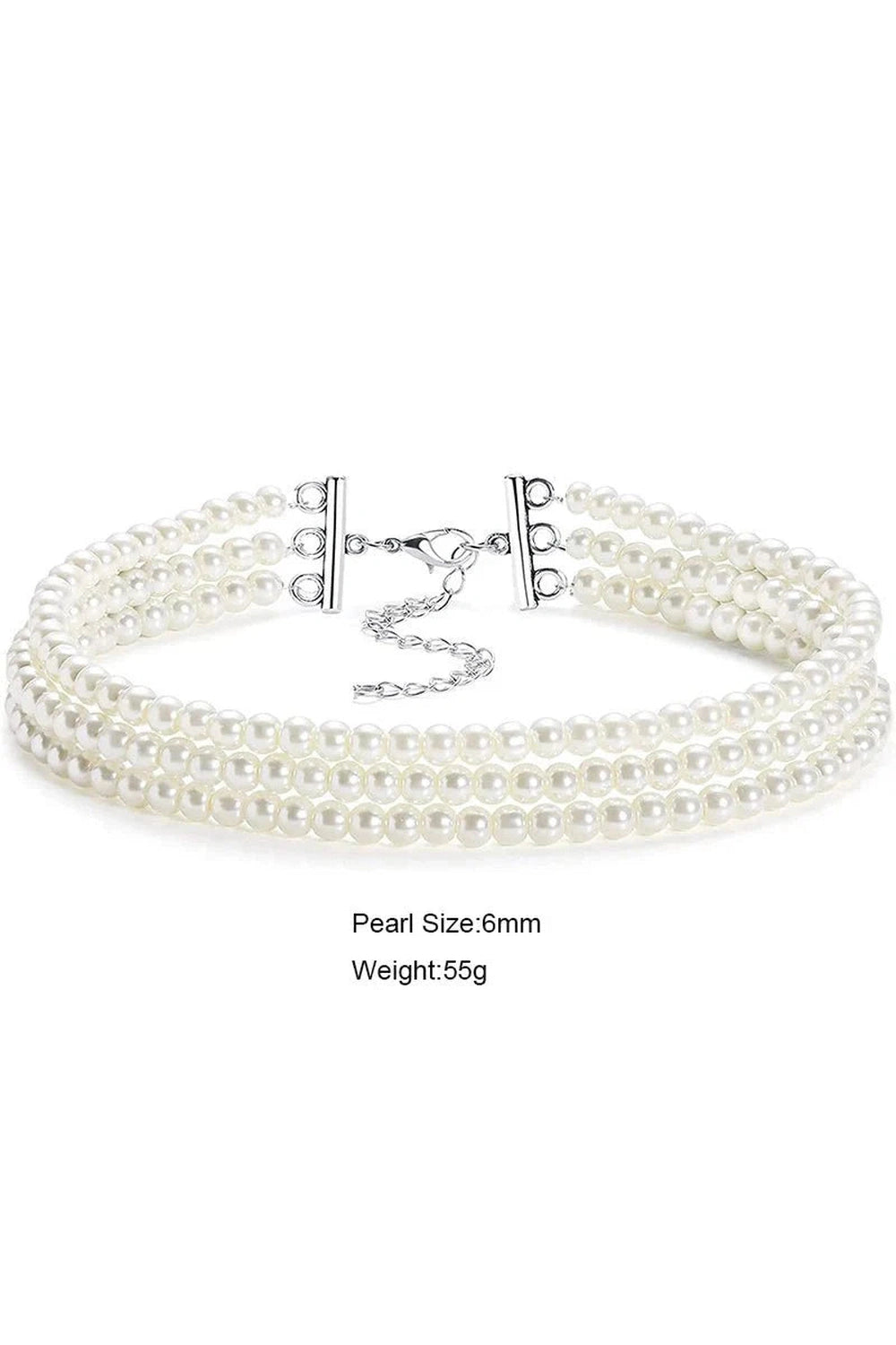 Y2k Elegant White Pearl Choker