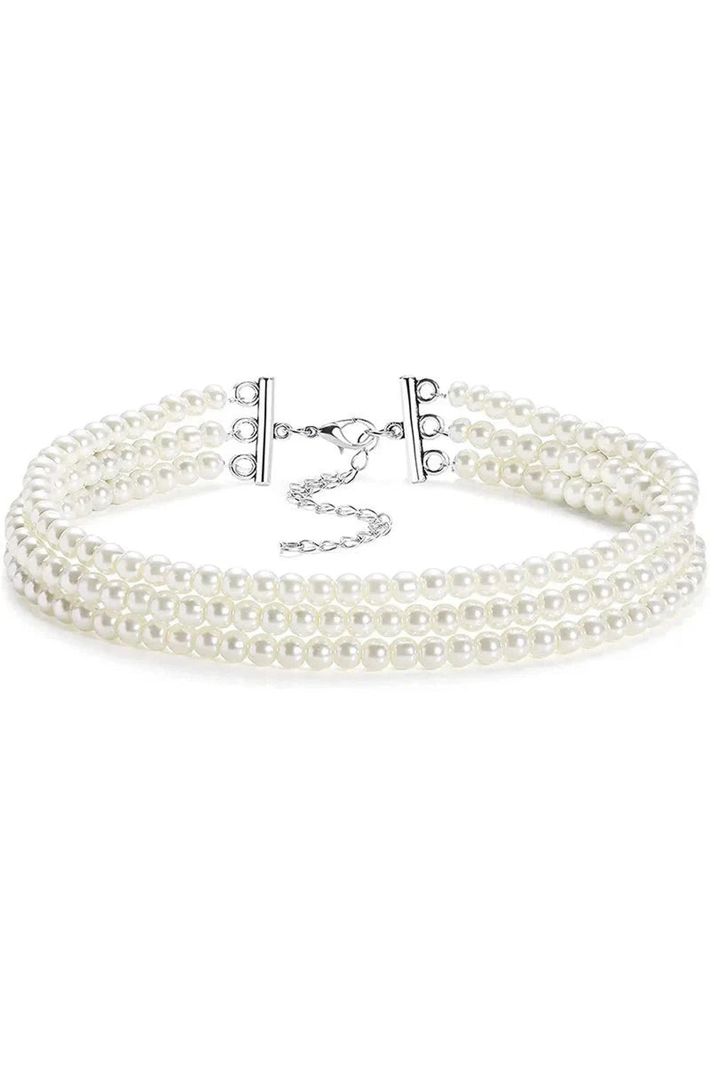 Y2k Elegant White Pearl Choker