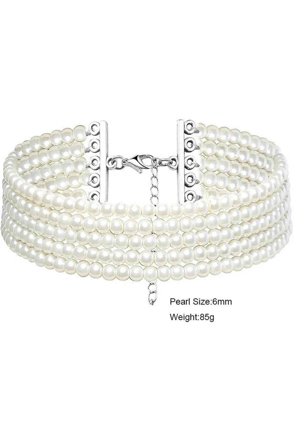 Y2k Elegant White Pearl Choker
