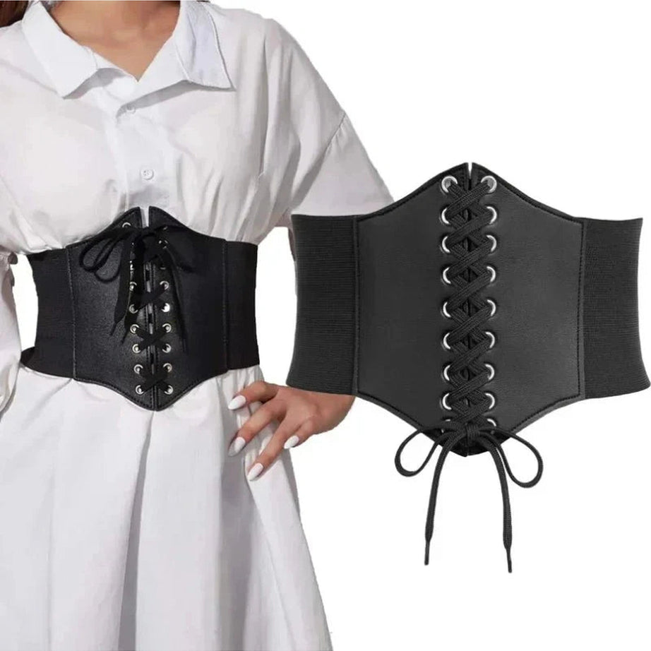 Y2k Embroidered Gothic Corset Belt