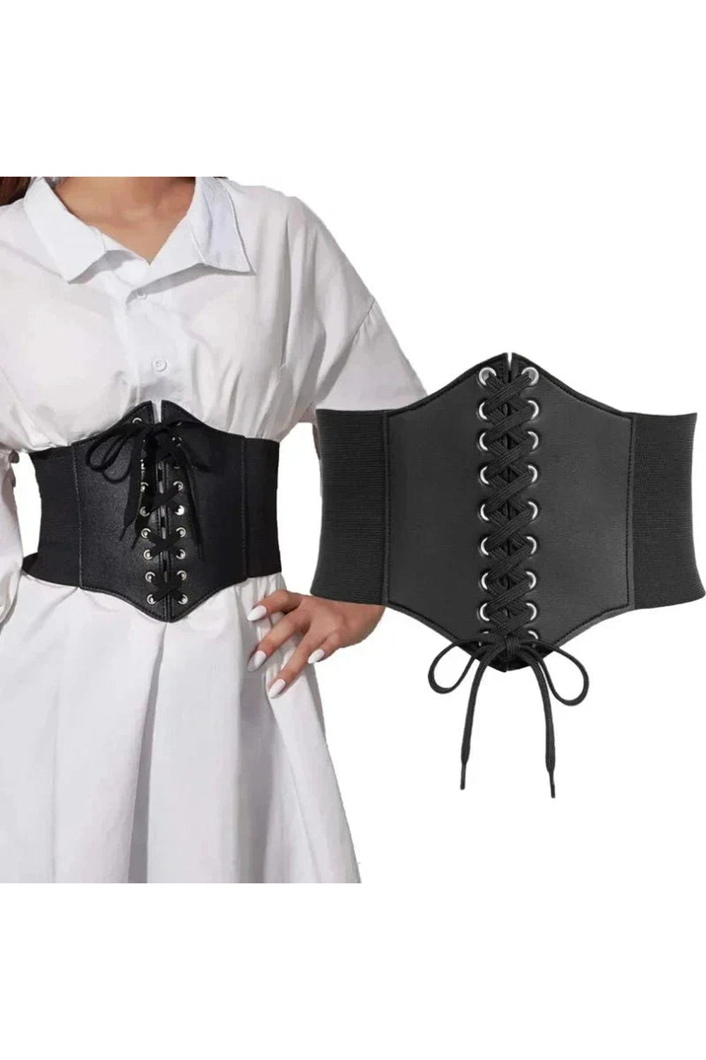 Y2k Embroidered Gothic Corset Belt