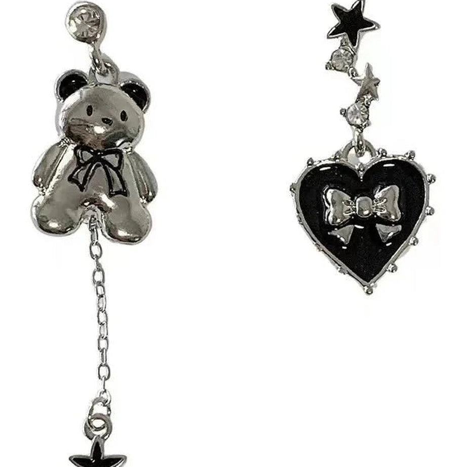 Y2k Enchanted Noir Charm Earrings