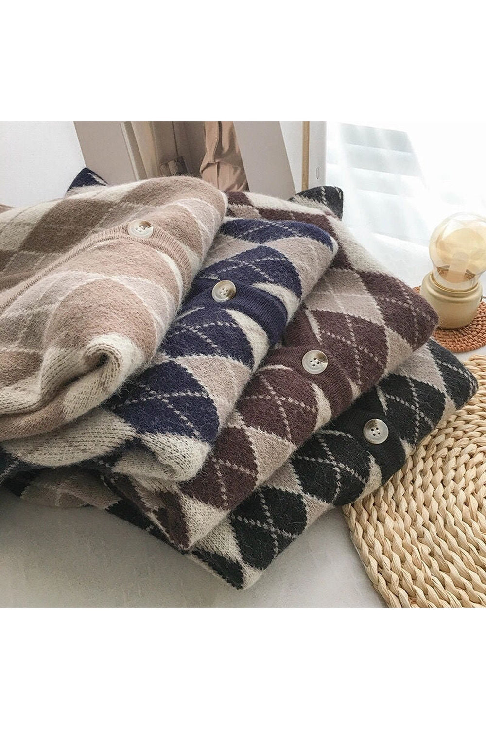 Y2k England Classic Sweater Cardigan