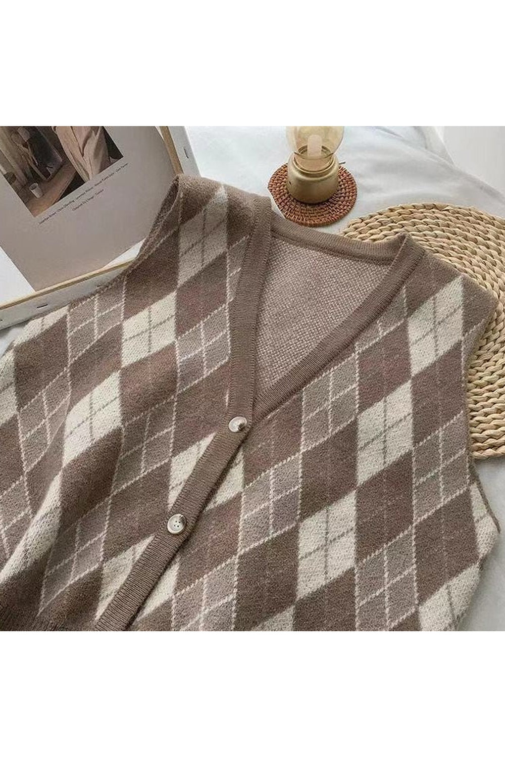 Y2k England Classic Sweater Cardigan