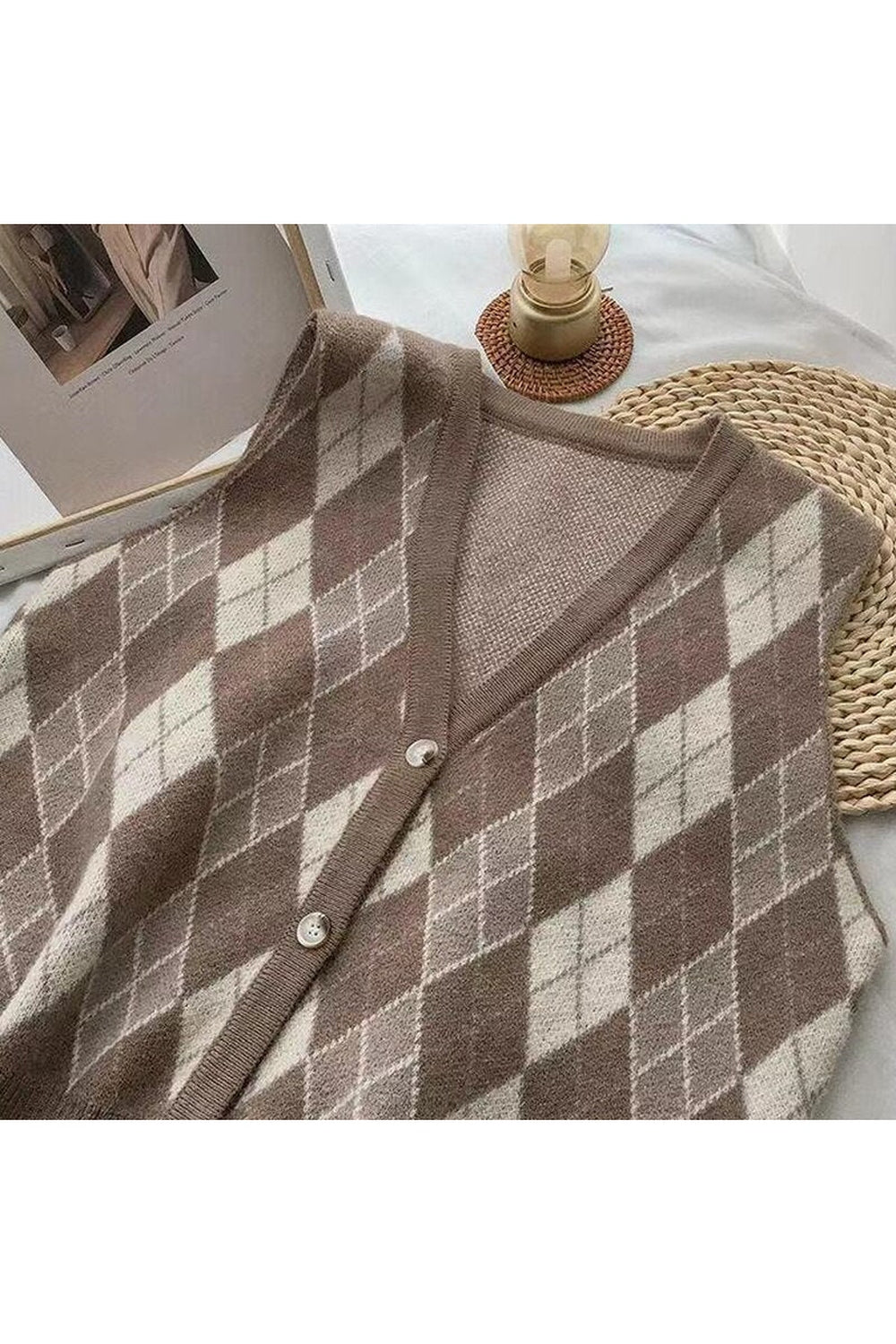 Y2k England Classic Sweater Cardigan