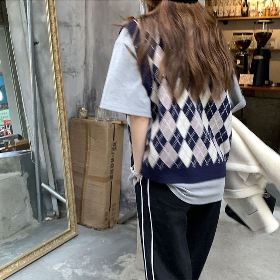 Y2k England Classic Sweater Cardigan