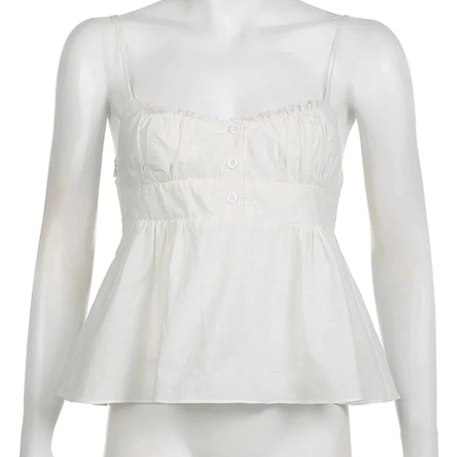 Y2k Ethereal Peplum Top