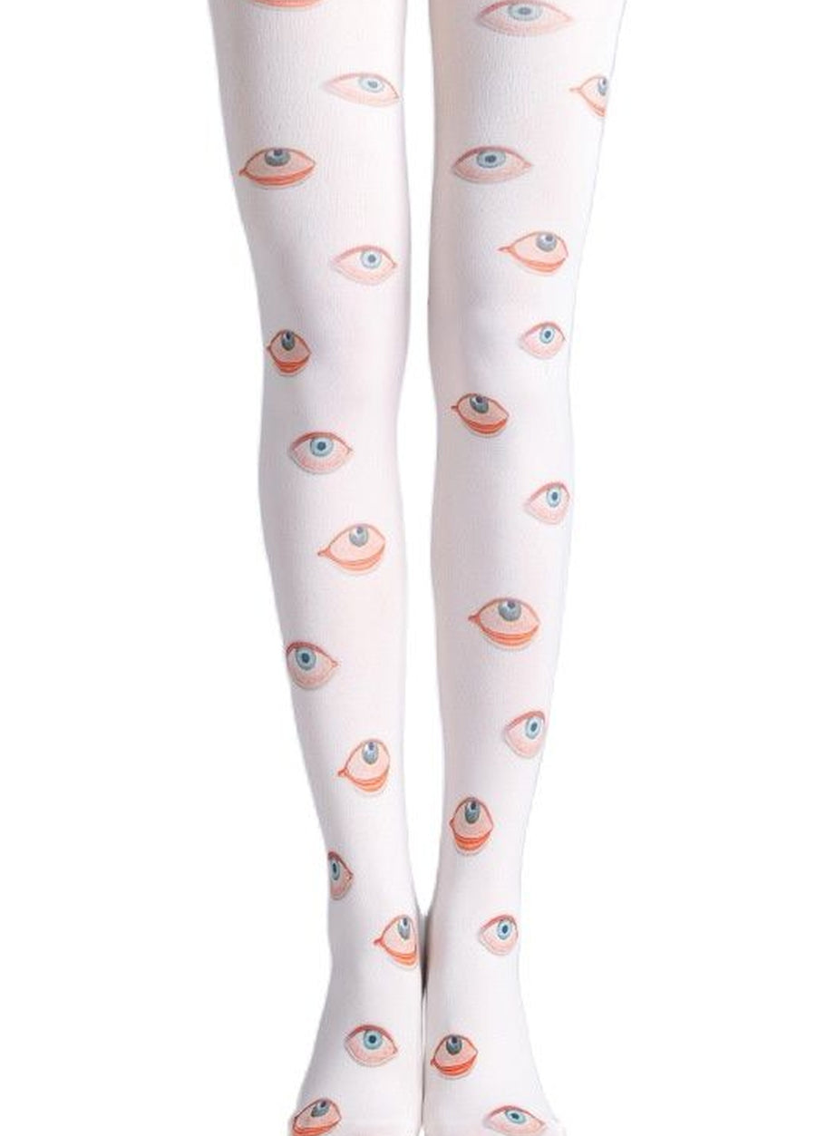 Y2k Eye Print Pantyhose Leggings Stockings