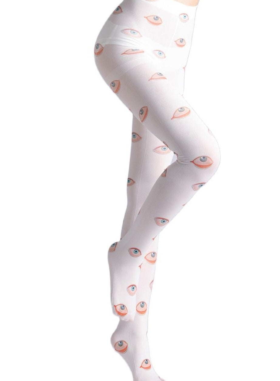Y2k Eye Print Pantyhose Leggings Stockings
