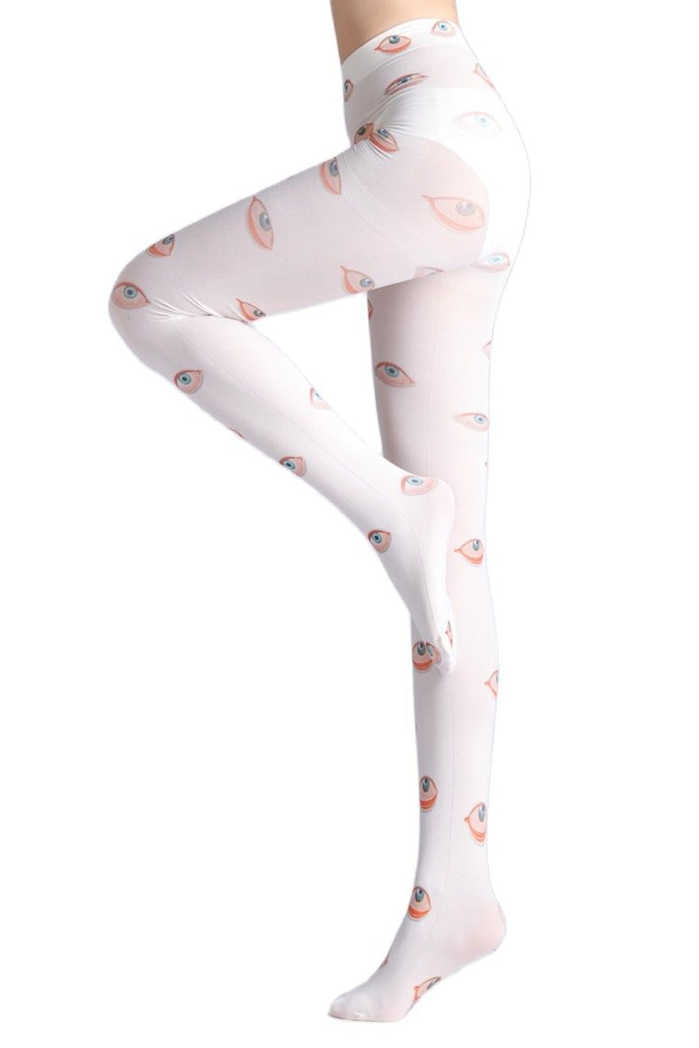 Y2k Eye Print Pantyhose Leggings Stockings
