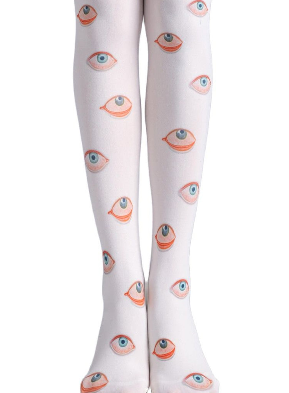 Y2k Eye Print Pantyhose Leggings Stockings