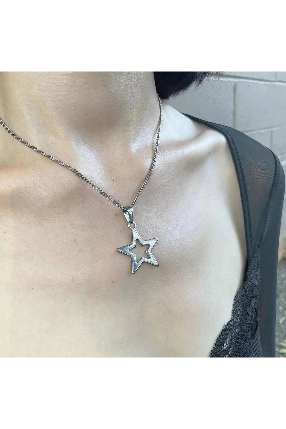 Y2k Fashion Chains Star Pendant Necklace