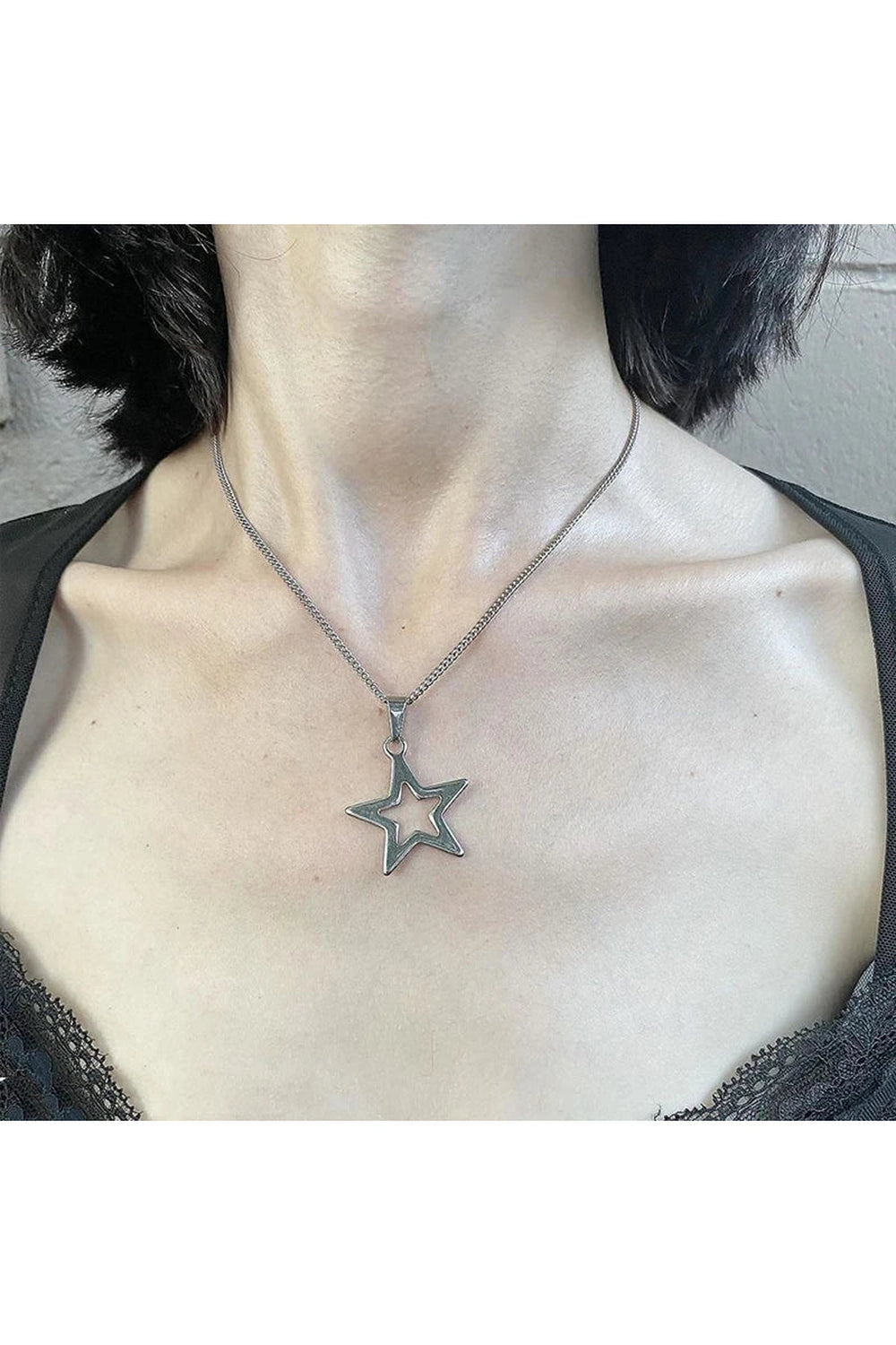 Y2k Fashion Chains Star Pendant Necklace