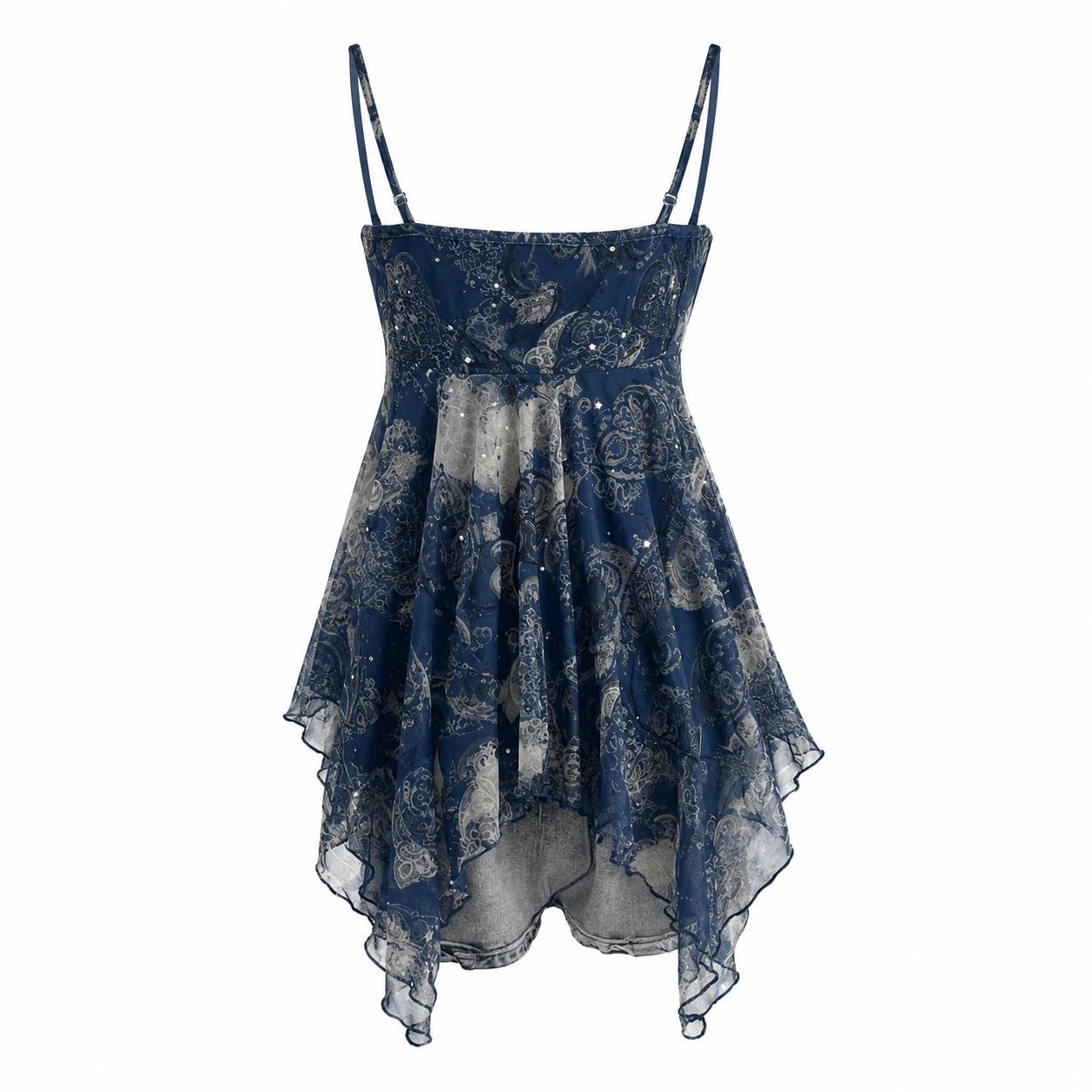 Goth Y2k Midnight Celestial Lace Cami Top