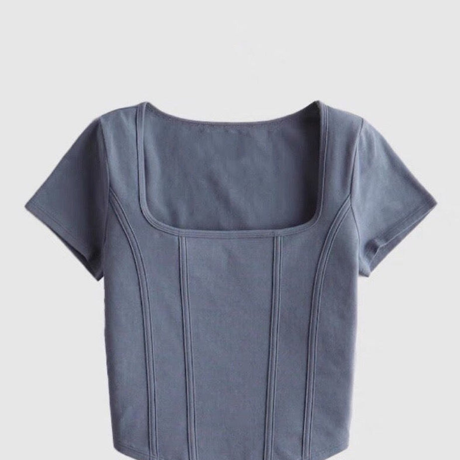 Y2k Acubi Fish Bone Crop Top