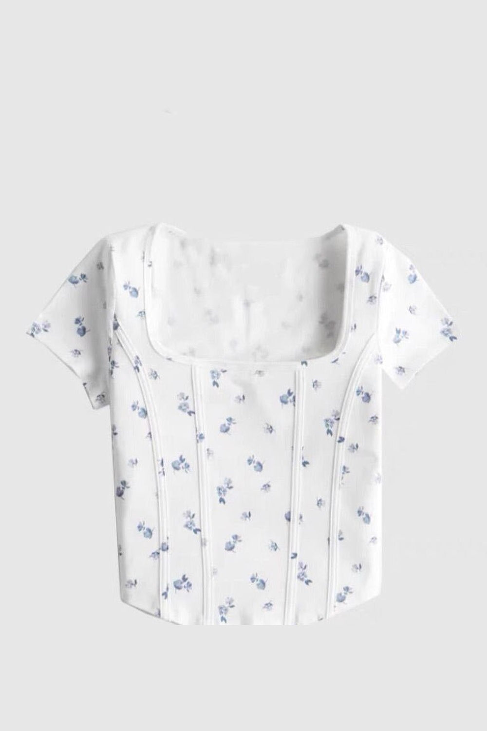 Y2k Acubi Fish Bone Crop Top